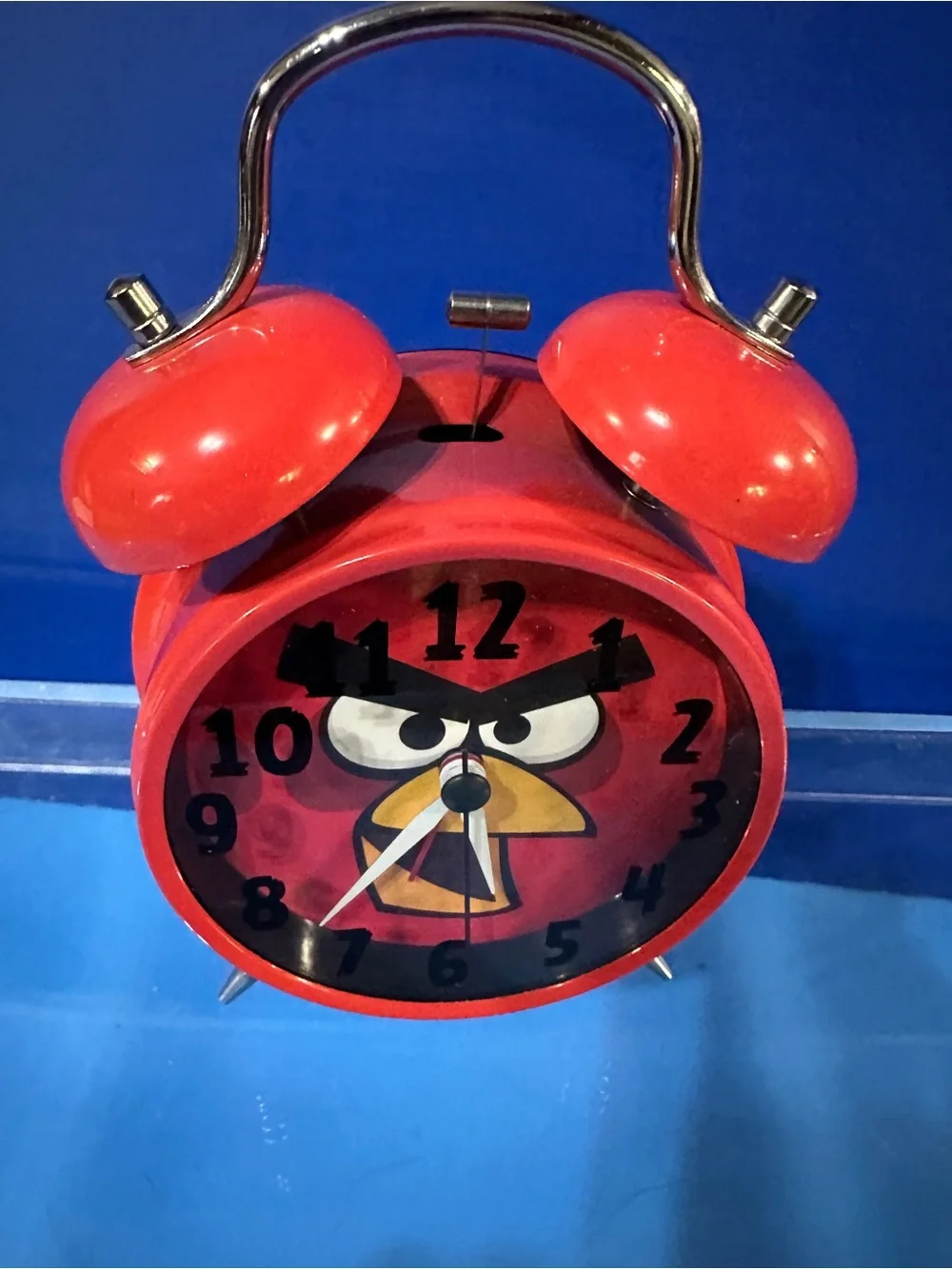 Disney Angry Birds Red Twin Bell Vintage Alarm Clock